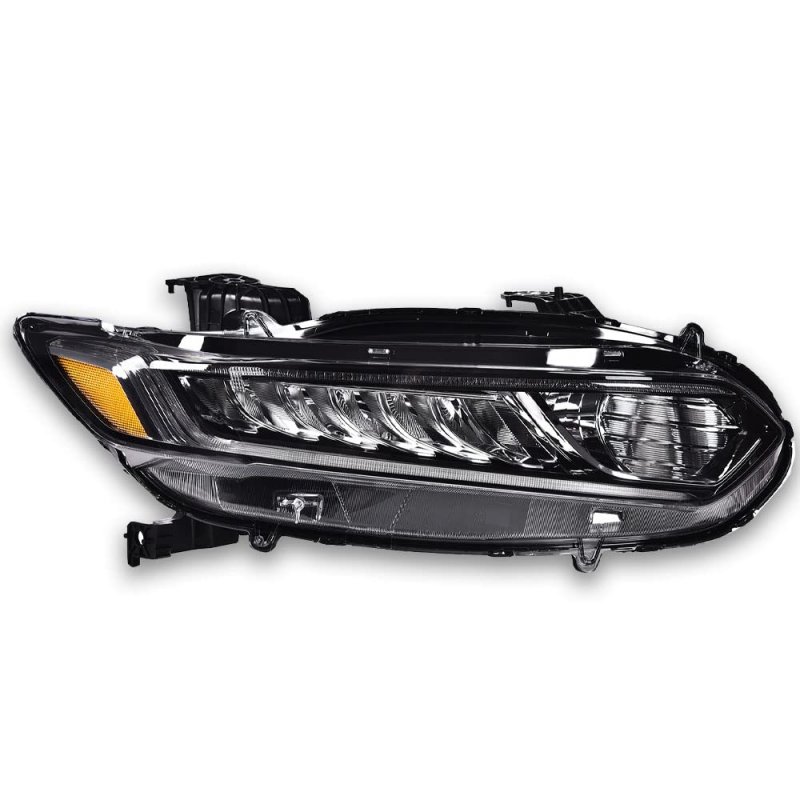Headlights Assembly For 2018 2019 2020 Honda Accord Right Bumper Headlamp Cleara Lensa Black Housinga Ambera Reflector