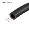 Uxcell 16mm Id Fuel Line Hose 27mm Od 2ft Black Oil For Small Engines