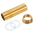 1 Pcs 3 94 Inch Faucet Extension Mounting Pipe With Washers Locking Nut Fittings Kit Yellow 