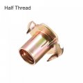 Uxcell M10x16mm T-nuts 4 Pronged Tee Nut Carbon Steel Threaded Inserts For Wood 48pcs