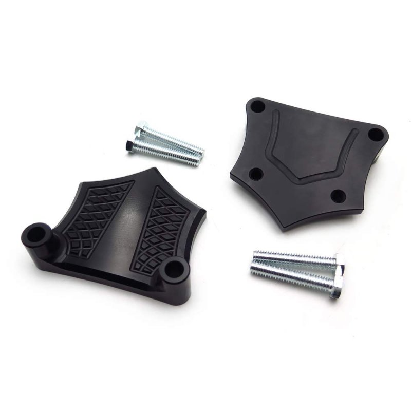 Httmt- Us-tghd-had006-1 -bk- Chrome-e-o Black Contrast Fender Spacer For H-d Baggers 1 1984-2013 See Fitment