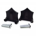 Httmt- Us-tghd-had006-1 -bk- Chrome-e-o Black Contrast Fender Spacer Compatible With H-d Baggers 1 1984-2013 See Fitment