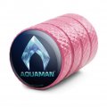 Aquaman Ice Emblem Valve Stem Caps For Tire Rim Wheel Aluminum Pink