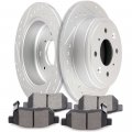 Rear Brake Rotors And Ceramic Pads Kit For Acura Integra 1990 2001 Honda Civic 1992 1995 1999 2000 Del Sol 1993 1997 Crx