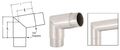 Crl Polished Stainless Mitered Style 100 Degree Flush Corners 