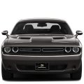 Ipick Image For Dodge Scat-pack Full Color 3d Logo On Pattern Black Solid Aluminum Metal License Plate