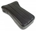 Center Armrest Black Leather W Vinyl For 1969-1971 C3 Corvette 