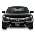 Ipick Image Made For Honda Civic Black Carbon Fiber Look Graphic Special Aluminum Metal License Plate