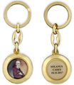 Solanus Casey Circular Key Chain Gold 
