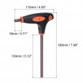 Uxcell 7mm Hex Key T-handle Dual End Wrench Spanner Metric S2 Steel