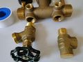 1 25 X 14 No Lead Brass Tank Tee Kit Union Water Well Pressure Square D Fsg2 40-60 Switch