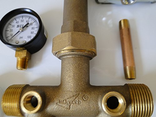 1 25 X 14 No Lead Brass Tank Tee Kit Union Water Well Pressure Square D Fsg2 40-60 Switch