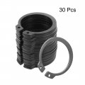 Uxcell 33 5mm External Circlips C-clip Retaining Shaft Snap Rings 65mn 30pcs