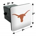 The University Of Texas Primary Logo V2 Tow Trailer Hitch Cover Plug Insert 2