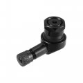 X Autohaux Pair Black Aluminum Alloy 90 Degree Universal Motorcycle Wheel Rim Vacuum Tire Valve Stems Caps 11 3mm