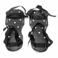 Gunite Spiked Shoes With 1 Short Spikes Perfect For Epoxy Floor Overlays Cover Installation Black Color Pair 