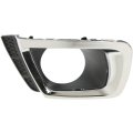 Fog Light Cover For Subaru Forester 2014 2015 2016 2017 2018 Passenger Side Textured Black And Chrome Frame 2 0l Engine 