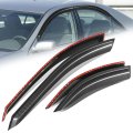 Auto Dynasty 4pcs Carbon Fiber Pattern Window Visors For 2002-2006 Toyota Camry Tape-on Front Rear Deflectors Rain Guards Sun 