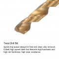 Uxcell 5 16-24 Unf Straight Flute Tap Left Hand And 6 9mm Twist Drill Bit Set Titanium Plated High Speed Steel Drilling Machine