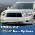 Auto Dynasty Factory Style Headlights Assembly Compatible With Toyota Highlander Xu40 2008-2010 Driver And Passenger Side