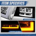 Auto Dynasty 4pcs Switchback F-led Drl Headlights Assembly And Bumper Lamps Compatible With Chevy Blazer S10 1998-2004 Driver
