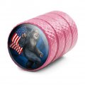 American Flag Patriotic Sasquatch Bigfoot Valve Stem Caps For Tire Rim Wheel Aluminum Pink