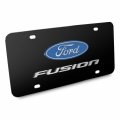 Ipick Image For Ford Fusion 3d Dual Logo Black Stainless Steel License Plate Made In The Usa Official Licensed
