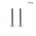 Uxcell Square Head Bolt 2pcs M6x45mm Fully Thread 304 Stainless Steel Grade C Machine Screws