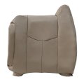 Front Driver Top Back Replacement Seat Cover Tan Microfiber Leather For Chevy Silverado Avalanche Gmc Sierra 2003 2004 2005 