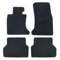 Velour Floor Mats For Bmw E60 5 Series 2004 2010 Custom Fit Front And Rear Black Carpet Liners With Anti Slip Rubber Backing 