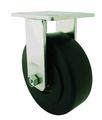 Rwm Casters 65 Series Plate Caster Rigid Kingpinless Rubber Wheel Ball Bearing 700 Lbs Capacity 8 Dia 2 Width 10-1 Mount Height 