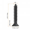 Uxcell M3 X 16mm Wood Screws Phillips Flat Head Carbon Steel Self Tapping Black 200pcs