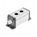 Uxcell 2 Holes 16mm Aluminum Switch Button Station Box With A Pg7 Cable Gland And Mounting Base