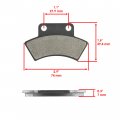 Caltric Rear Brake Pads For Polaris Scrambler Xplorer 500 4x4 1997