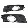 Hecasa Pair Fog Light Bezel For 2010-2016 Cadillac Srx Replacement Gm1038125 Gm1039125 25778388 25778389 Lamp Cover Trim Driver 