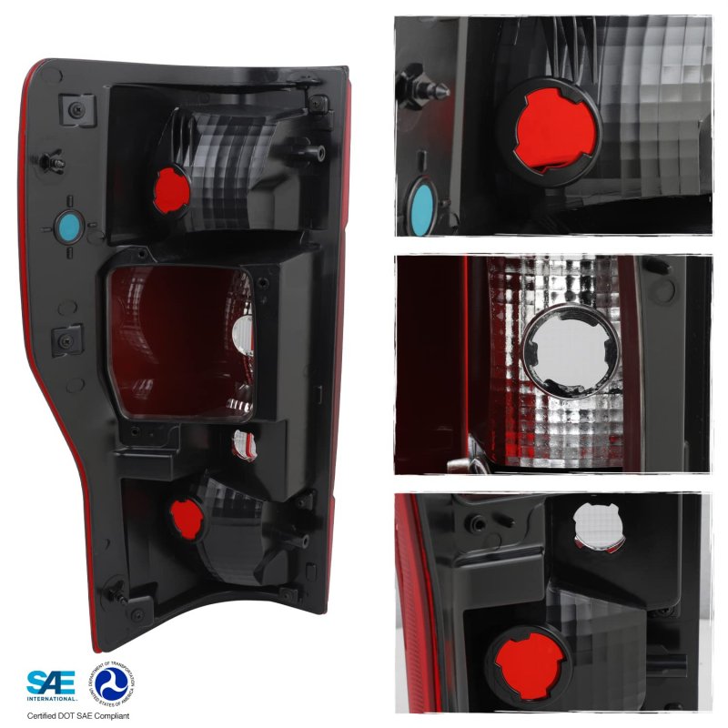 Akkon Fit 2020 2021 2022 Ford F250 F350 F450 20-22 Superduty W Blind Spot Hole Halogen Tail Light Passenger Rear Lamp