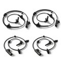 Carbhub Abs Wheel Speed Sensor 4pcs For Chevy 2011-2014 Cruze Buick 2012-2017 Verano Sedan Chevrolet 2011-2015 Volt Front Rear 