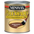 Minwax 213404444 Polyshades Stain Polyurethane In Step 1 2 Pint Antique Walnut Satin 