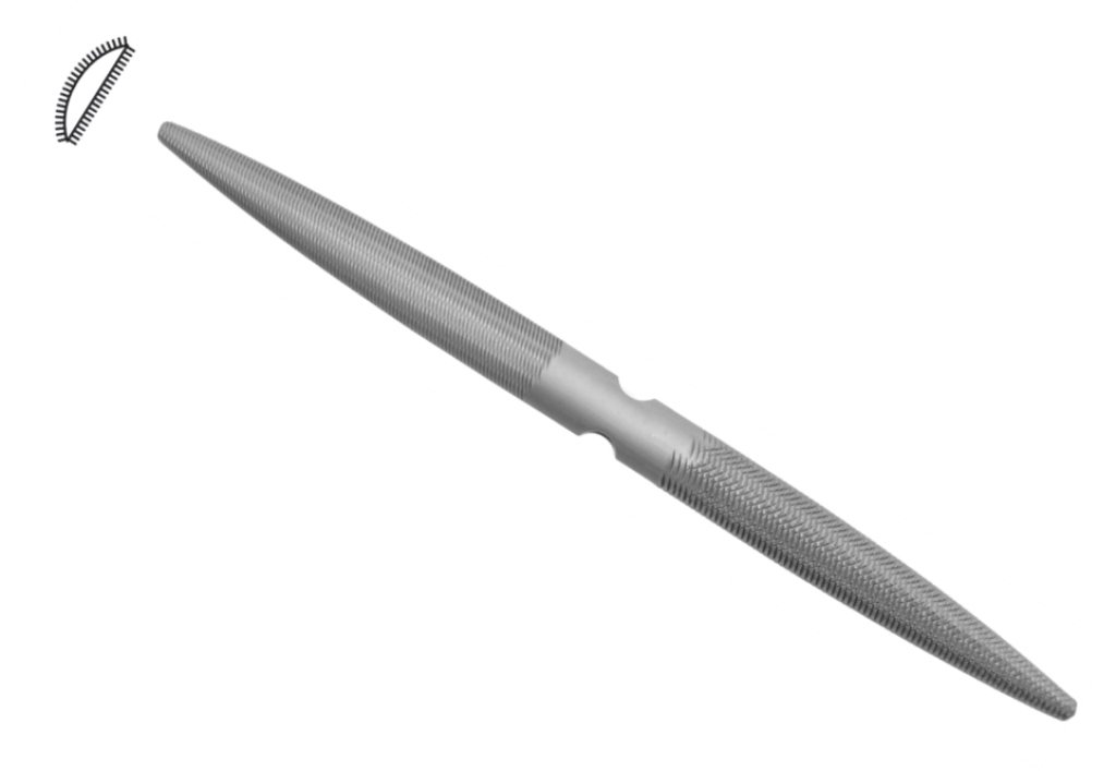 Swiss Pattern Vulcrylic Double Ended Hand File 8 In For Plastics Waxes And Soft Materials Model 31 384