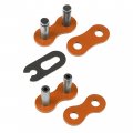 Caltric Orange Drive Chain Compatible With Kawasaki Mojave 250 Ksf250a 1987-2003