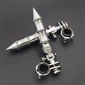 Xkh Group Motorcycle Chrome Bamboo Style Foot Peg Footrest With Mounting Kit Clamps 1 And 4 For Yamaha V-star Roadstar Suzuki