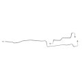 Rear Axle Brake Lines 2pc For 1999 To 2007 Chevrolet Gmc 1500 Non Hd 2 4wd Disc With Tee On 3 16 In Stainless Steel Sctb99r1 