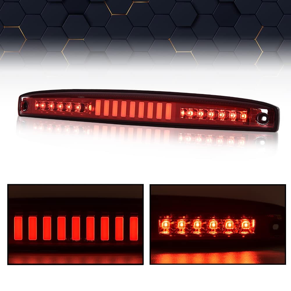 Led 3rd Brake Light For Dodge Ram 2500 3500 2003-2006 Bar High Mount Stop Rear Tail Cargo Lamps I Type Red Lens Black Housing