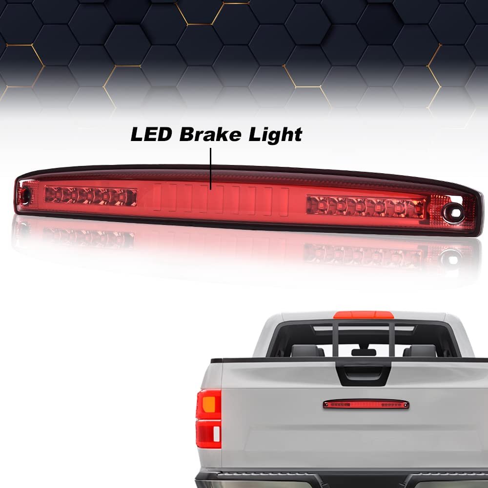 Led 3rd Brake Light For Dodge Ram 2500 3500 2003-2006 Bar High Mount Stop Rear Tail Cargo Lamps I Type Red Lens Black Housing