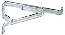 C R Laurence Lb135 Crl Clear Lucite 5 Deluxe Shelf Brackets