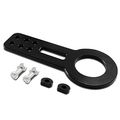 2 45 Black Anodized Brushed Billet Aluminum Front Tow Hook Kit 