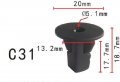 Autobahn88 Screw Grommet Compatible With Toyota Oem 9018906013 Pack Of 20