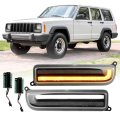 Usr 97-01 Xj Suv Turn Signal Light A Front Sequential Lamps Left Right Pair For 1997-2001 Jeep Cherokee All Models Black 
