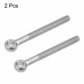 Uxcell M10 X 90mm Machinery Shoulder Swing Lifting Eye Bolt 304 Stainless Steel Metric Thread 2pcs