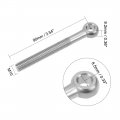 Uxcell M10 X 90mm Machinery Shoulder Swing Lifting Eye Bolt 304 Stainless Steel Metric Thread 2pcs